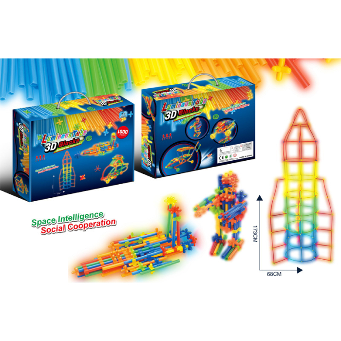 Set de tuburi luminoase din plastic pentru construcții 3D [2]