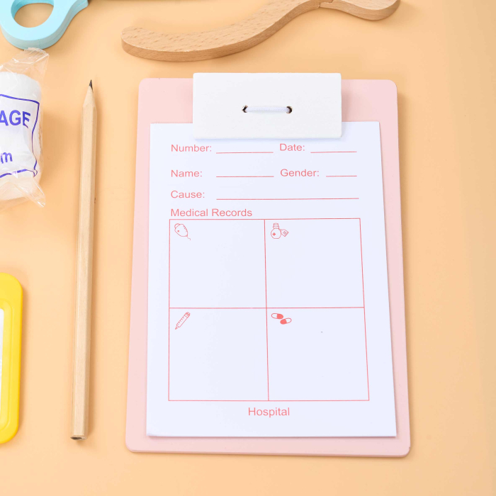 Set Doctor pentru Copii – Jucărie din Lemn, Trusă Medicală Realistă [3]