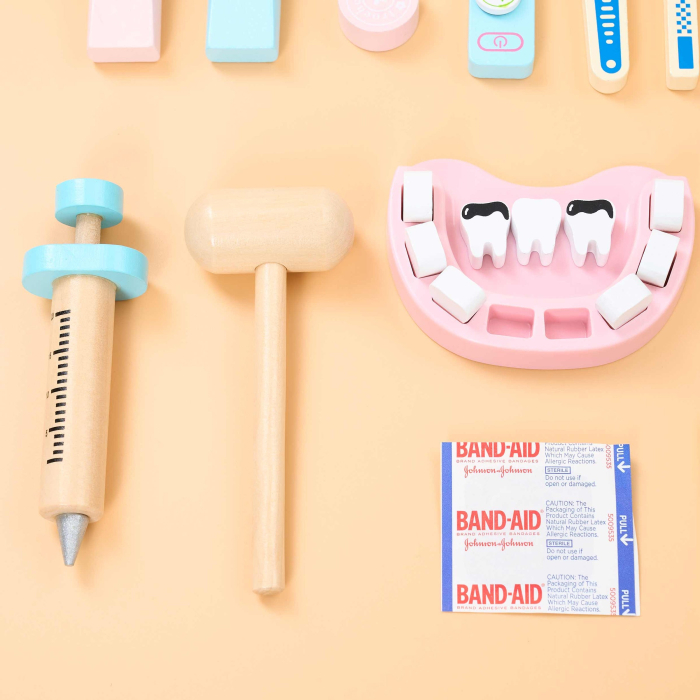 Set Doctor pentru Copii – Jucărie din Lemn, Trusă Medicală Realistă [4]