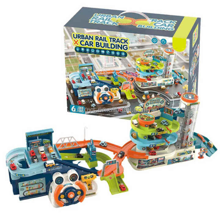 Set Joc "Oraș și Parcare" cu Mașinuțe și Volan de Simulare [2]