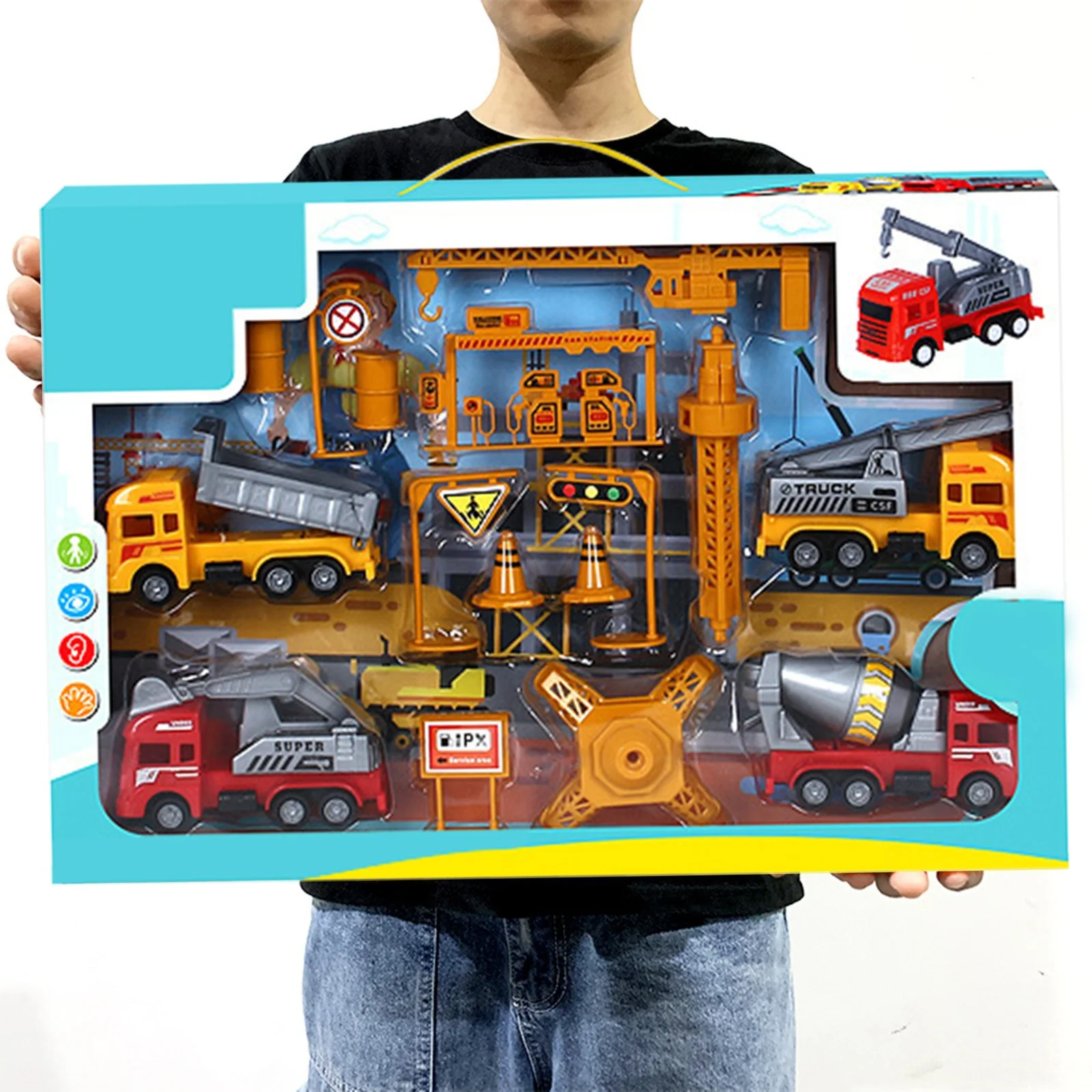 Set Mașini de Construcții din Metal – 6+ Modele de Vehicule [2]