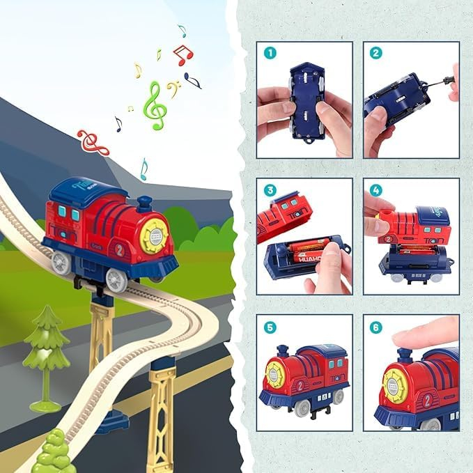 Set Trenulețe 147 Piese – Pistă Electrică [3]