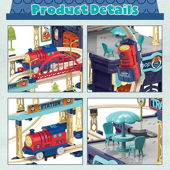 Set Trenulețe 147 Piese – Pistă Electrică [4]