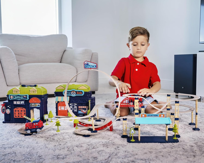 Set Trenulețe 147 Piese – Pistă Electrică [5]