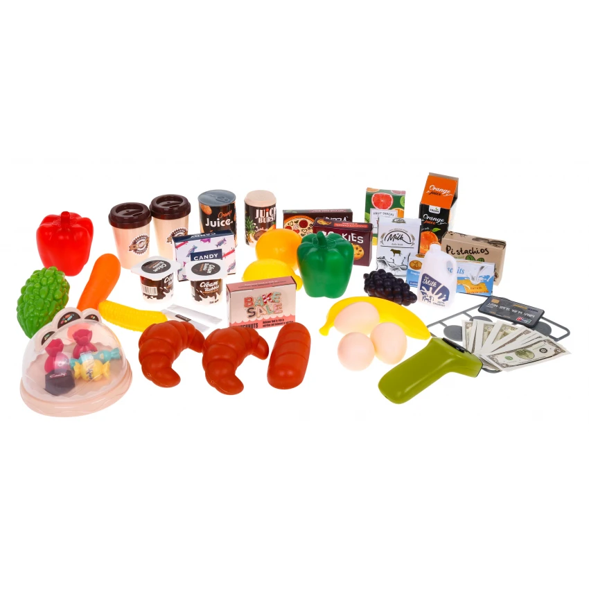 Supermarket de Jucărie, 63 de piese, Bej [3]