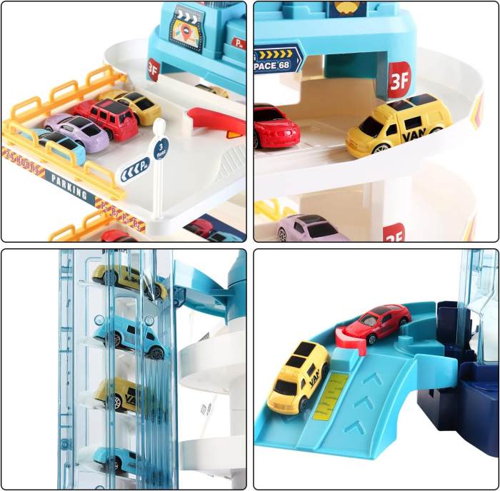 Tobogan de parcare, set garaj cu multiple niveluri [7]