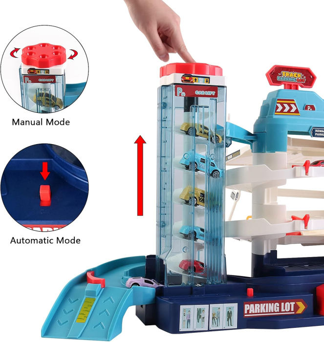 Tobogan de parcare, set garaj cu multiple niveluri [5]