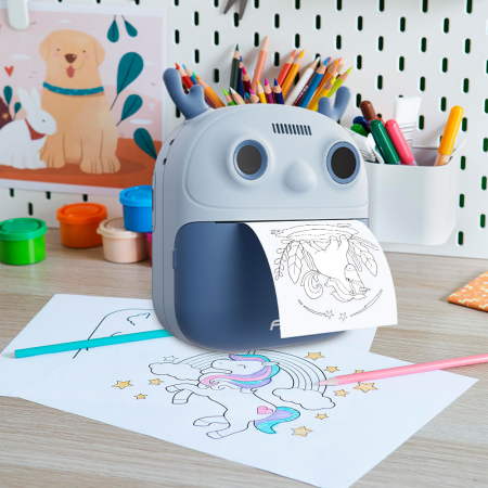 Aparat foto instant - Cameră Foto Digitală pentru Copii cu Imprimantă Termică Instant