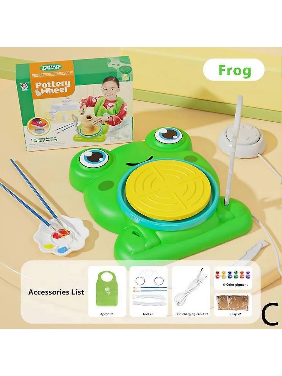 Bestsellers - Kit Olărit pentru Copii – Roată de Olar Electrică Miniaturală cu Accesorii