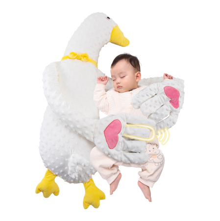 Camera copilului - Pernă multifuncțională Gâscă albă pentru bebeluși