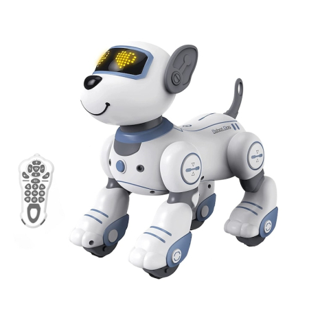 Jucarii interactive - robot-catel-interactiv-copii-telecomanda-senzori-muzica