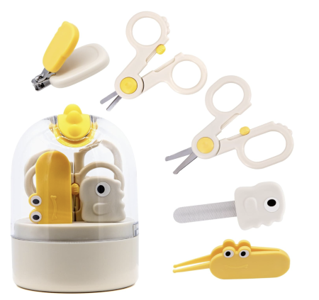 Accesorii ingrijire copii - Set 5-în-1 Îngrijire Unghii Bebeluși – Kit Manichiură