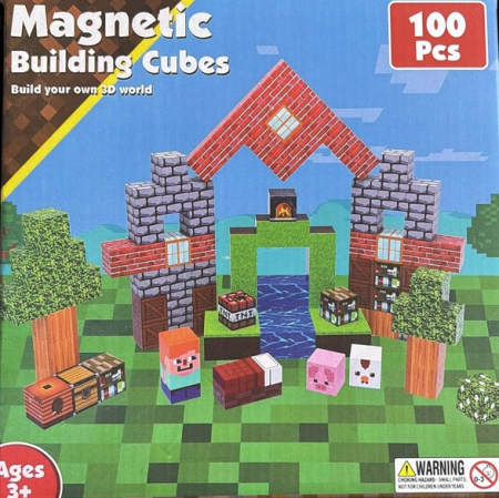 Set de constructii - cabana-din-padure-set-magnetic-copii