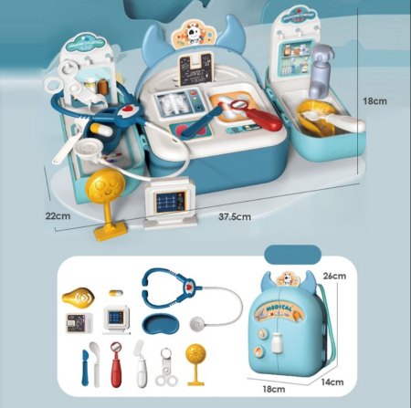 Jucarii - Set Doctor pentru Copii – Trusă Medicală Portabilă cu Accesorii