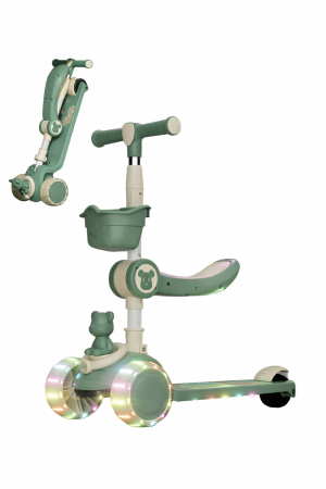 Biciclete si trotinete - Trotinetă pentru Copii cu 3 Roți – Pliabilă, Înălțime Reglabilă și Cu Scaun Inclus