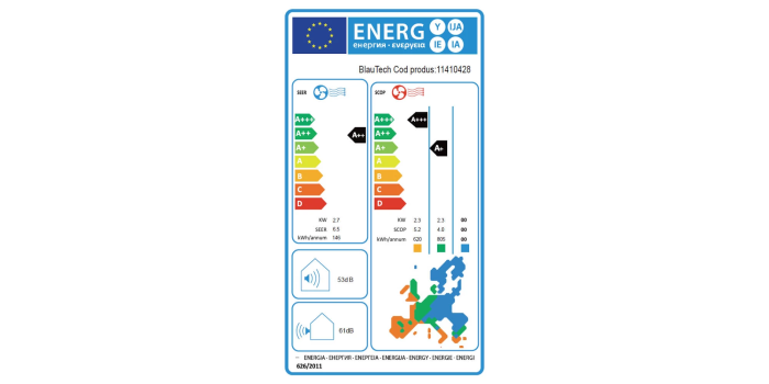 Aparat aer conditionat DC Inverter Split, 9000 BTU, A+++, WiFi, autocuratire, racire-incalzire, dezumidificare, silentios, design modern [8]