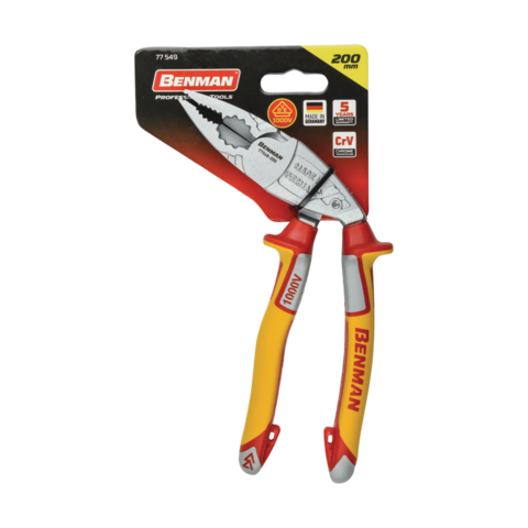 CLEŞTE COMBINAT ÎN UNGHI CU TEHNOLOGIE FULCRUM, IZOLAT 1000V [2]