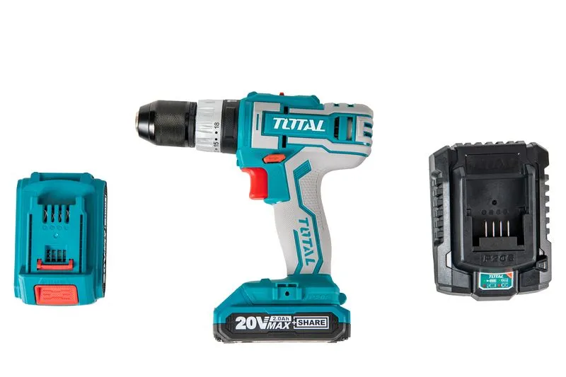 MASINA DE GAURIT CU PERCUTIE SI ACUMULATOR 20V-2.0AH LI-ION (2 ACUMULATORI + 50 ACCESORII) [5]