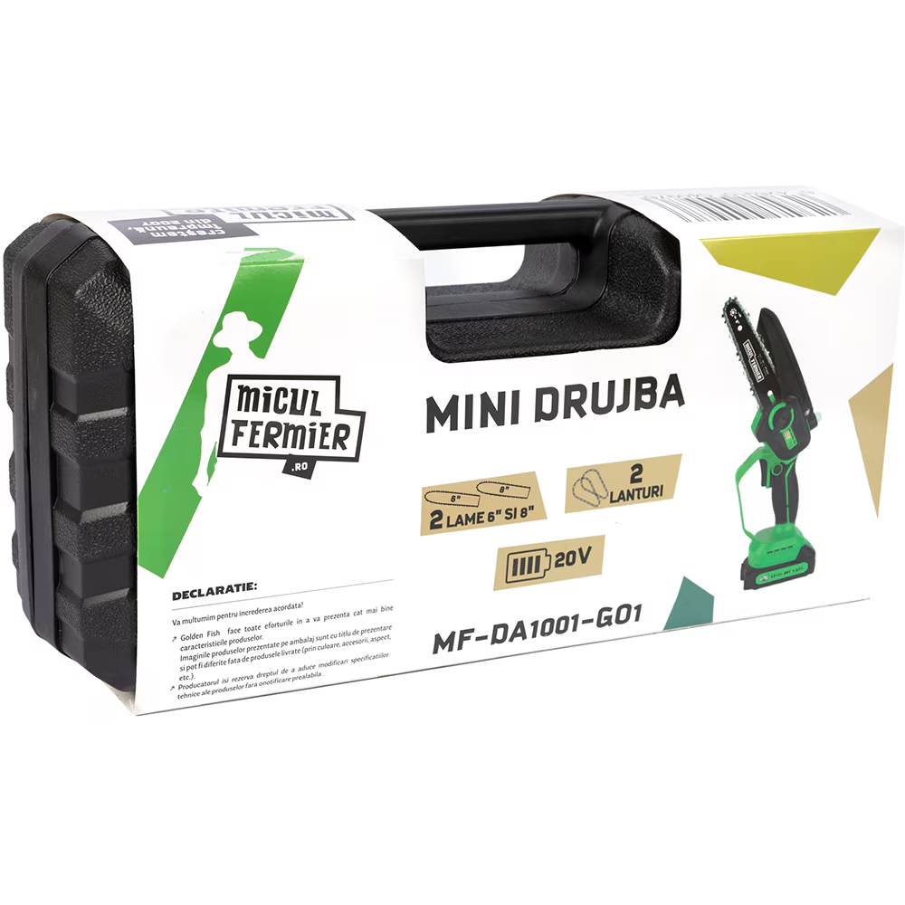 Mini drujba MICUL FERMIER, 20 V, 2 lame, 2 lanturi [4]