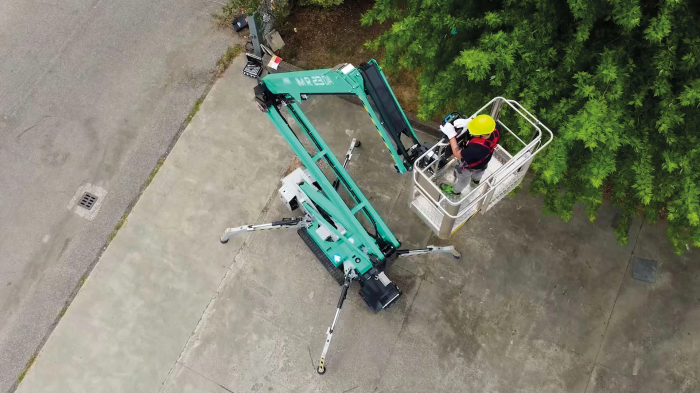 Nacela cu senile tip spider IMER ACCESS IM R23 DA H lucru 22.9m/maxim 230kg, Honda iGX 800 20cp [13]