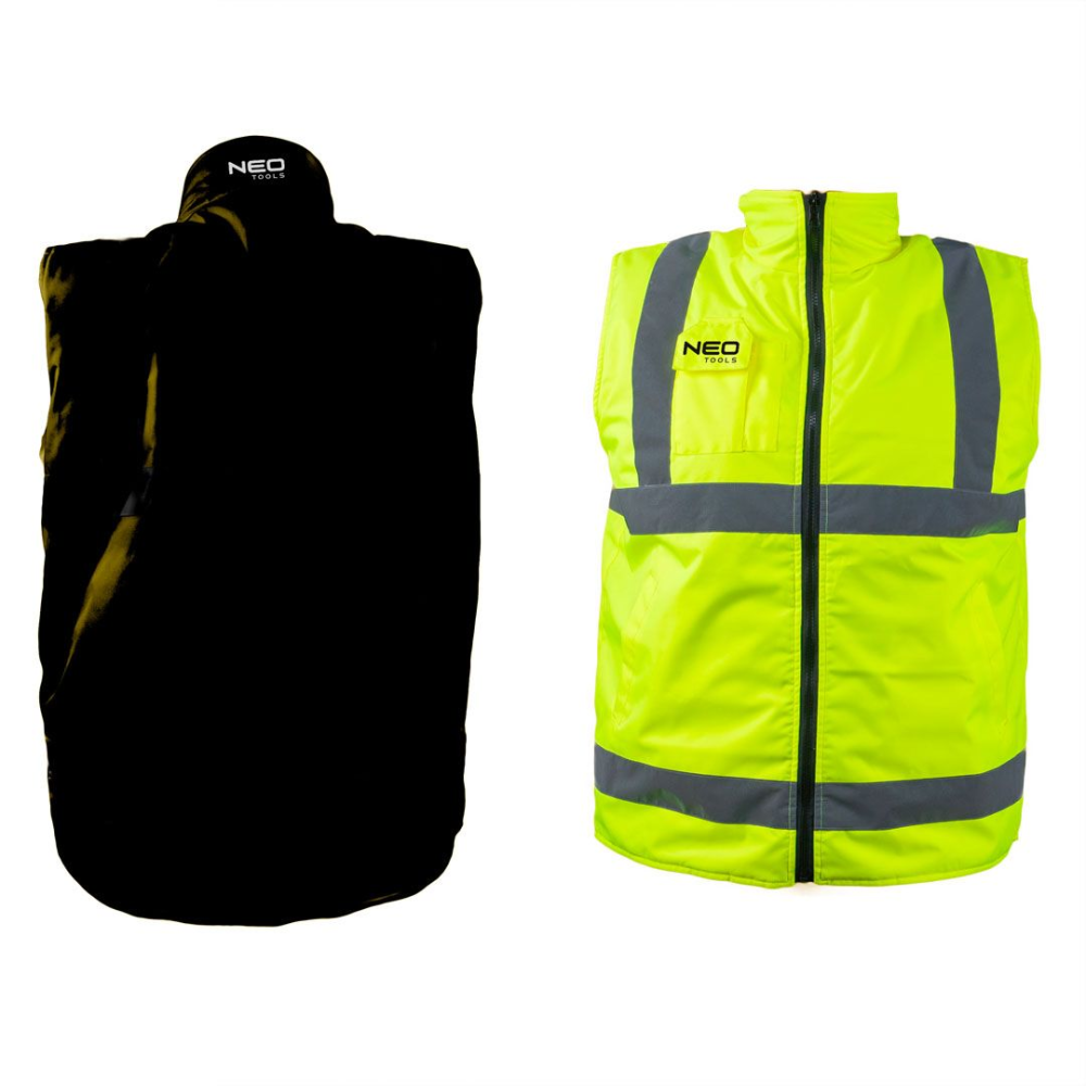 Vesta lucru,impermeabila, doua fete, una reflectorizanta, galben [3]