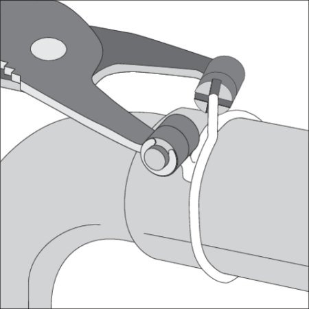CLEȘTE STRÂNGERE COLIERE FURTUN 2MM, 215MM [1]