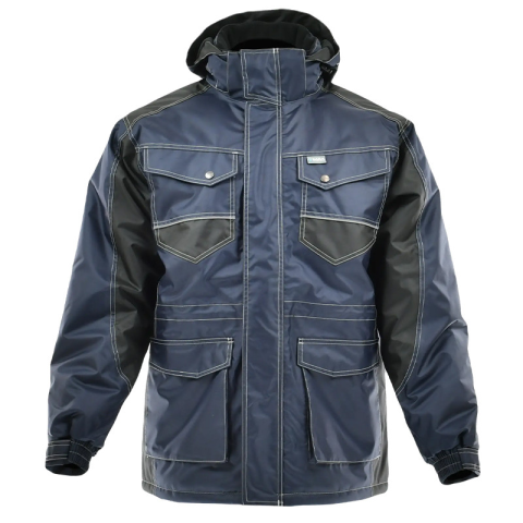 IMBRACAMINTE - Geaca de iarna lunga bleumarin/negru HYDROS WINTER