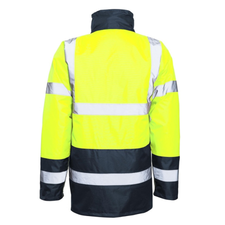 Geaca de iarna reflectroizanta galben/bleumarin PARKA NEON HV S-4XL [3]