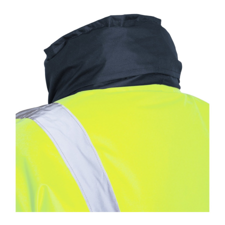Geaca de iarna reflectroizanta galben/bleumarin PARKA NEON HV S-4XL [4]