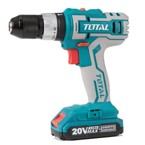 MASINA DE GAURIT CU PERCUTIE SI ACUMULATOR 20V-2.0AH LI-ION (2 ACUMULATORI + 50 ACCESORII) [1]