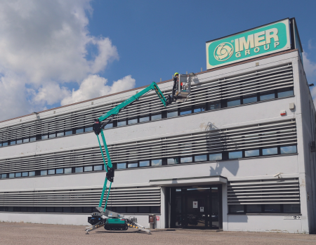 Nacela cu senile tip spider IMER ACCESS IM R15 DA Hlucru 15.1m/maxim 230kg, Honda GX390 11cp [9]