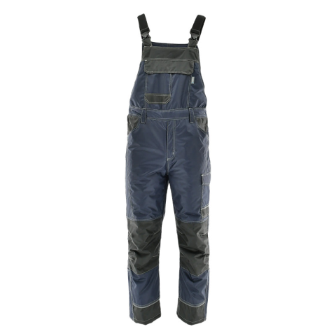 IMBRACAMINTE - Pantalon de iarna cu pieptar bleumarin/negru HYDROS WINTER