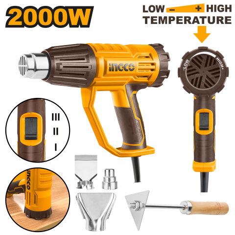 SCULE ȘI UNELTE - Pistol cu Aer Cald 6 Reglaje si Accesorii