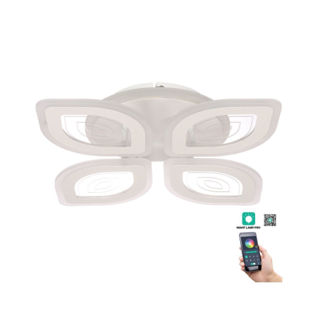 ELECTRONICE - Plafonieră LED RHODOS PL4, 94W, 3000-6500K, alb