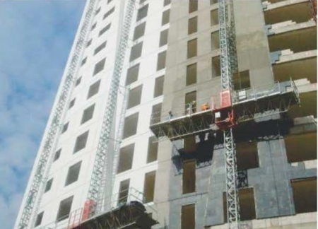 Platforma autoridicatoare DORUKUP-LIFT DL 1300 MONOCOLOANA H maxim 150m L maxim 10 m 400V [1]