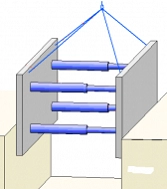SPRIJINIRE MALURI - Sisteme sprijiniri maluri CONDOR – Sistem MA instalare-prin presare H modul 2000/1200/600mm L 3000mm