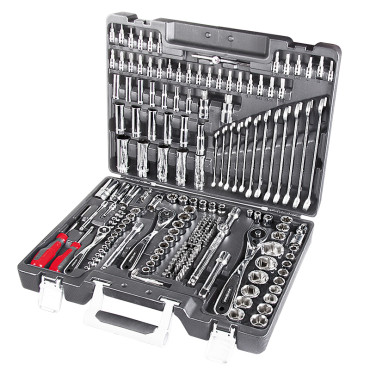 SCULE ȘI UTILAJE - TRUSA TUBULARE SI CHEI COMBINATE 3.5-32MM/8-19MM- 217P.