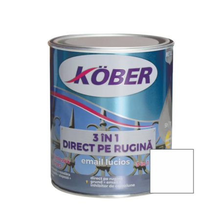 Vopsea alchidica pentru metal Kober 3 in 1 direct pe rugina, interior / exterior [1]