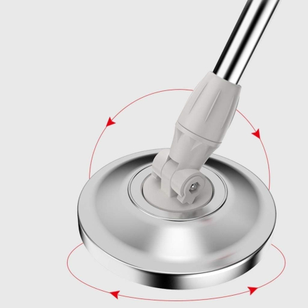 Set mop rotativ cu galeata OEM, material plastic si microfibra, rezistent, cu dop scurgere, vas detasabil, pentru interior, capacitate 8 l, negru/rosu [3]