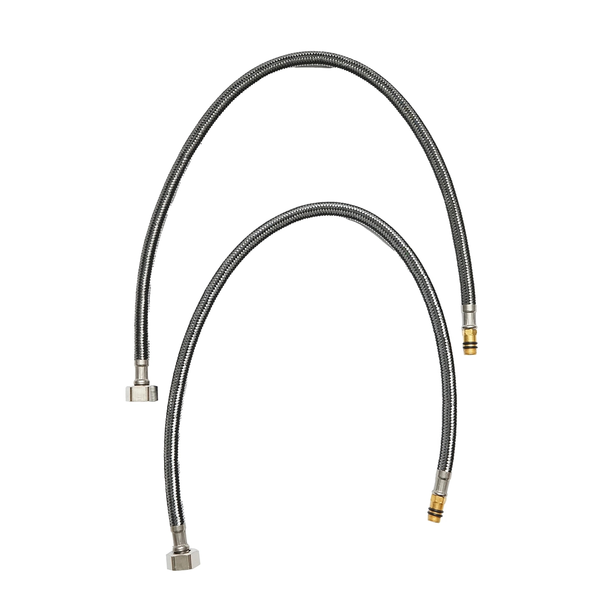 Baterie chiuveta bucatarie cu pipa flexibila, finisaj crom cu alb, stativ cu monocomanda, material aliaj zinc, accesorii incluse [4]