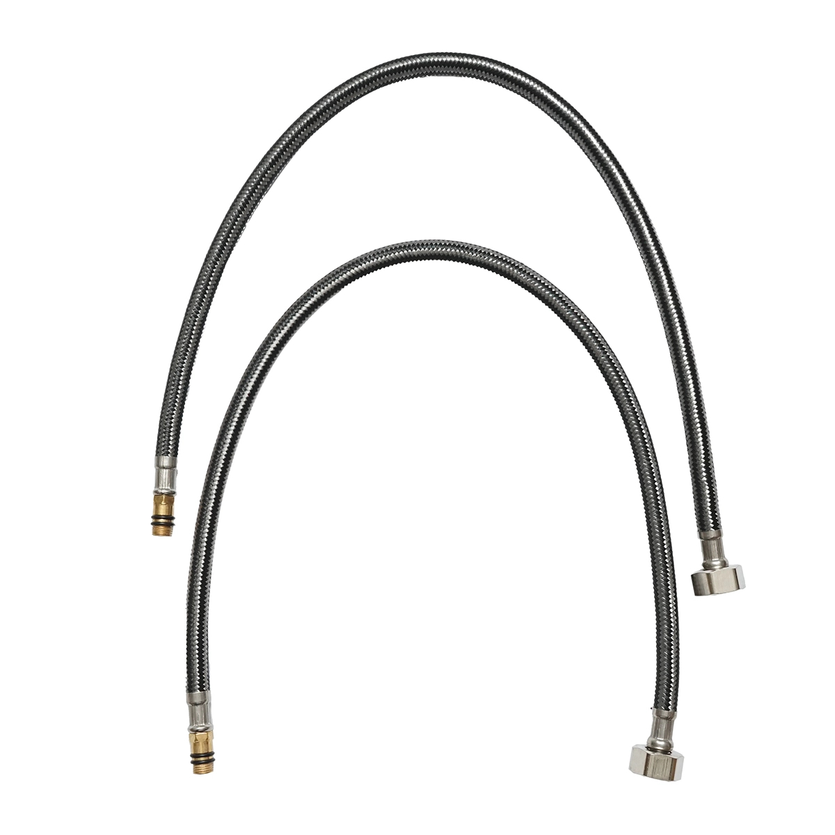 Baterie chiuveta bucatarie cu pipa flexibila, finisaj crom cu negru, stativ cu monocomanda, material aliaj zinc, accesorii incluse [4]