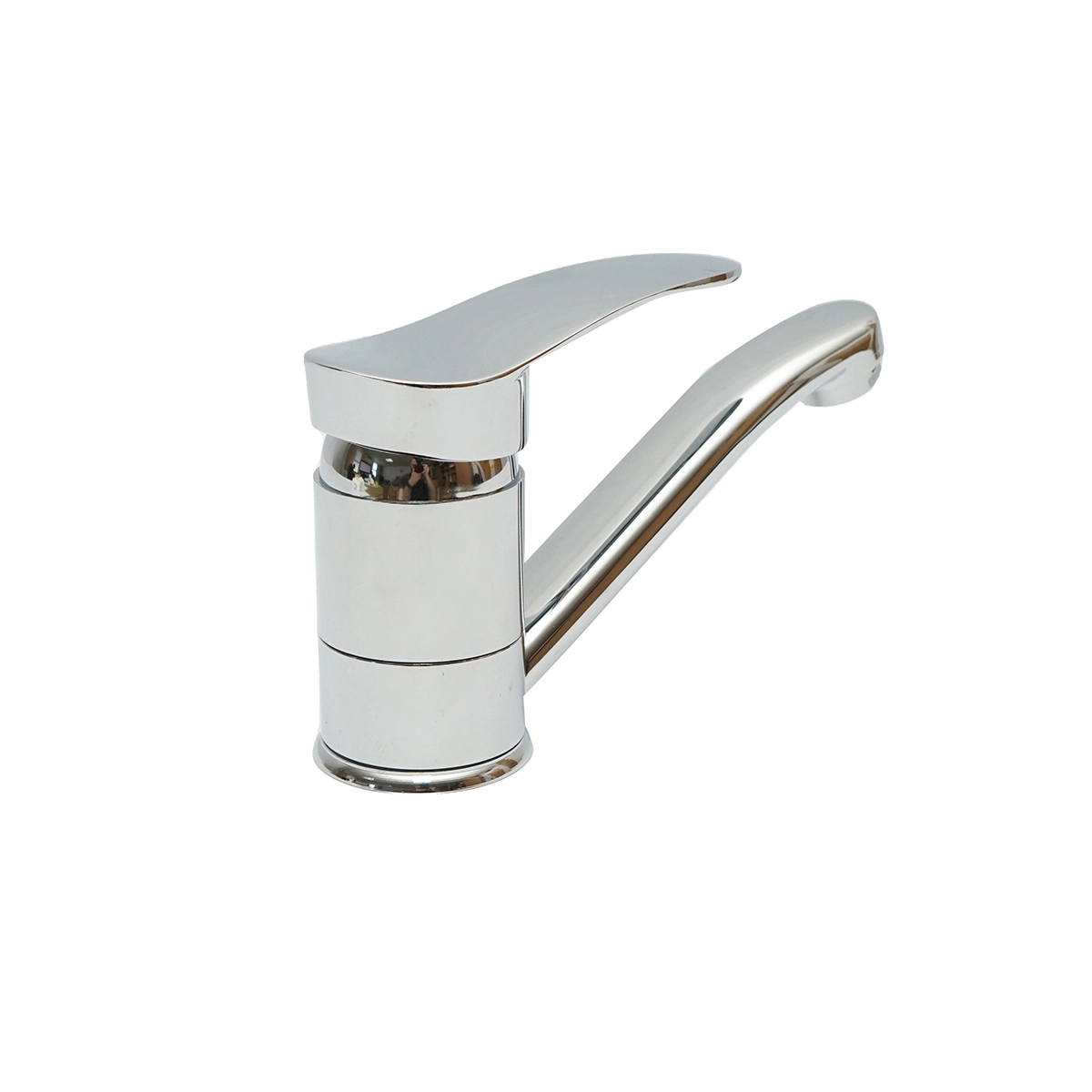 Baterie chiuveta bucatarie cu pipa mobila 19cm, crom lucios [3]