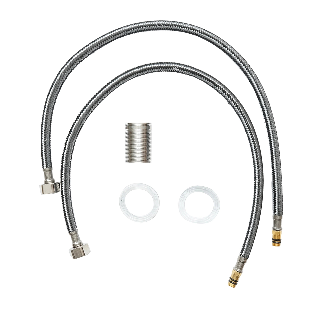 Baterie lavoar monocomanda, finisaj negru mat, montaj stativ, otel inoxidabil, accesorii incluse [4]