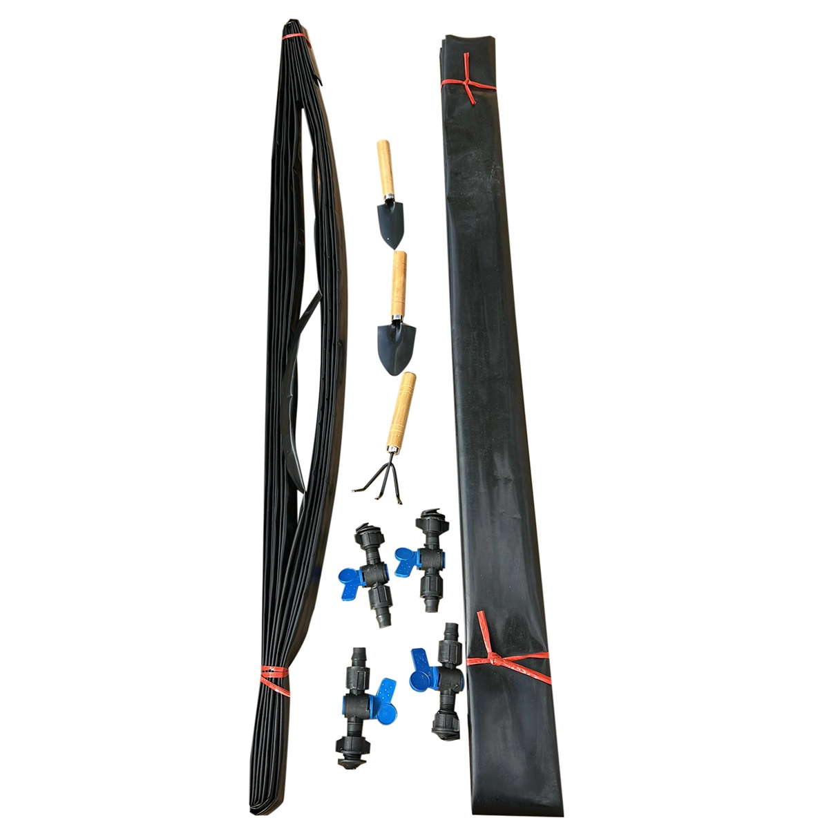 Solar de gradina 300x200x200cm cu sistem irigare, folie verde PE cu plasa 140g/mp UV, 6 ferestre, 2 usi, teava otel galvanizat 25mm [4]