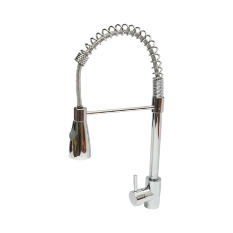 Baterii Chiuvete - Baterie chiuveta bucatarie cu dus extractibil, pipa flexibila 2 functii, crom lucios