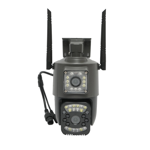 Securitate - Camera de supraveghere lentila duala 4G, P2P 1080P, PTZ cu senzor de miscare, detectie umana si aplicatie V380 Pro