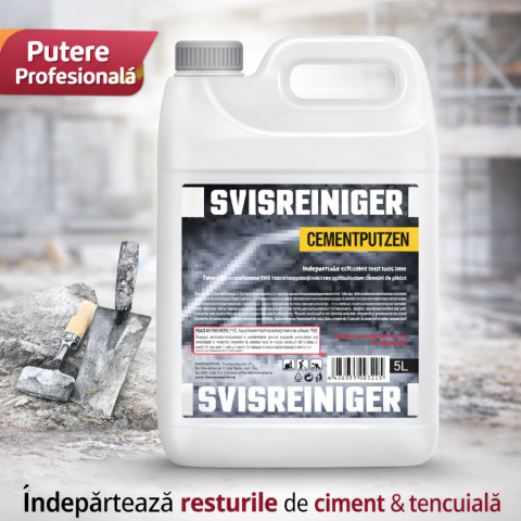 Degresant - Detergent post constructor Svisreiniger Cementputzen, 5L