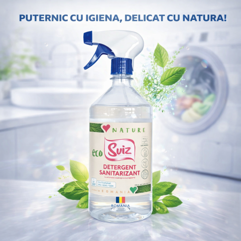 Produse Curatenie - Detergent sanitarizant ecologic EcoSviz, 1L
