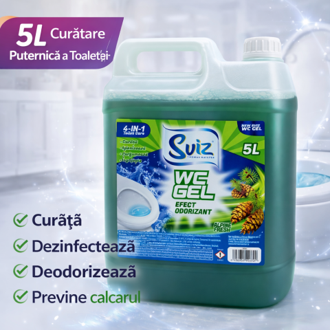 Detergent baie - Detergent toalete Sviz WC Gel, 5L