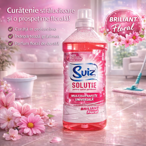 Produse Curatenie - Soluție pardoseli Sviz Floral, 1L